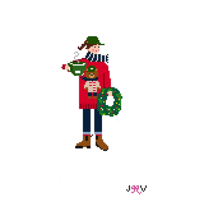 Ralph's Girl Needlepoint Canvas