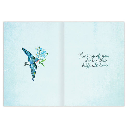 Swallows Sympathy Card