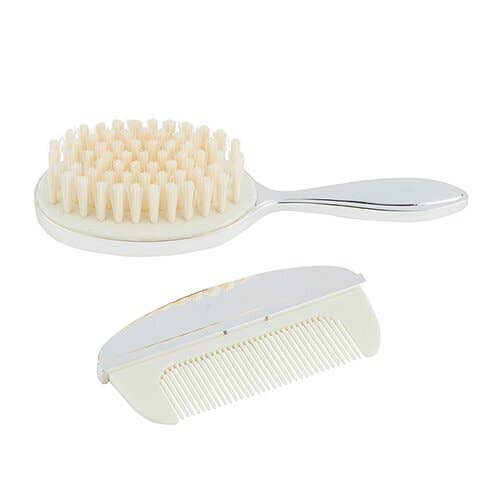 Stephan Baby by Creative Brands - Silver Brush & Comb - Keepsake