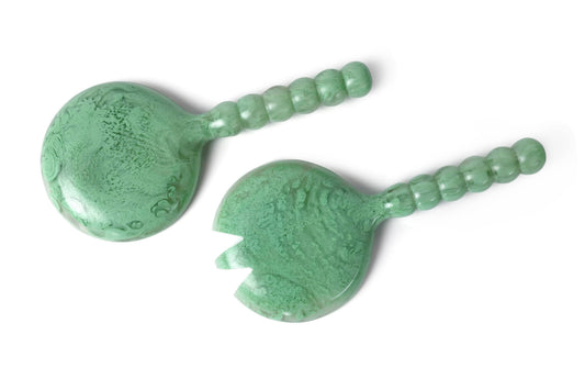 Green Resin Salad Server