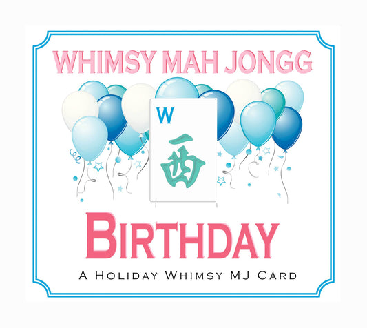 Birthday Mahjong Card