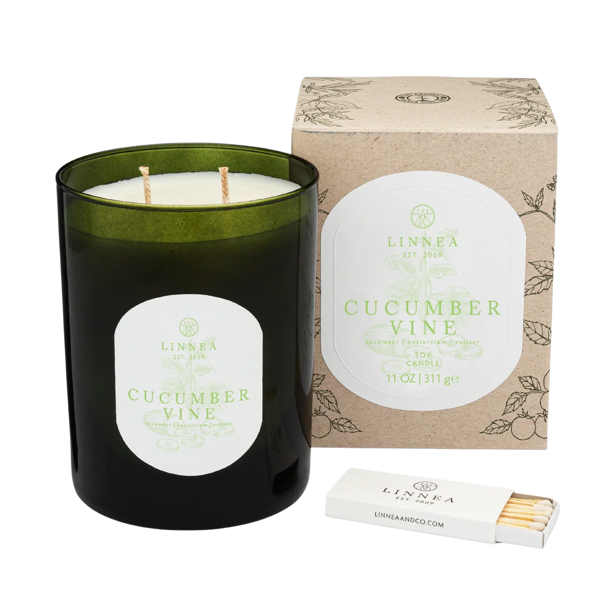 Linnea Cucumber Vine Large Candle