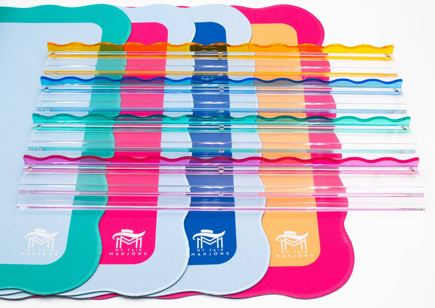 Wavy Acrylic Mahjong Racks