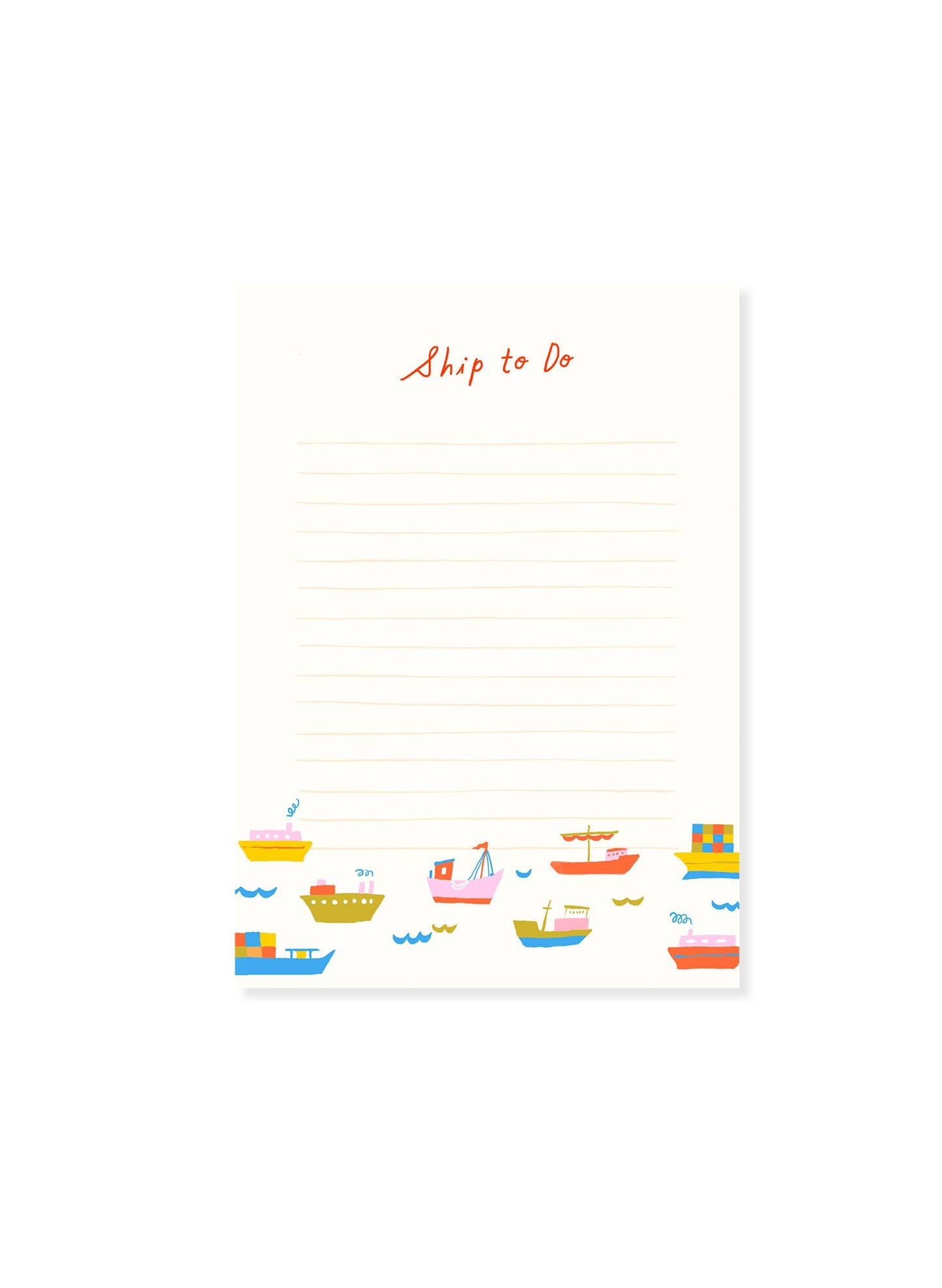 Ship to Do Notepad – Nautical To-Do List Notepad