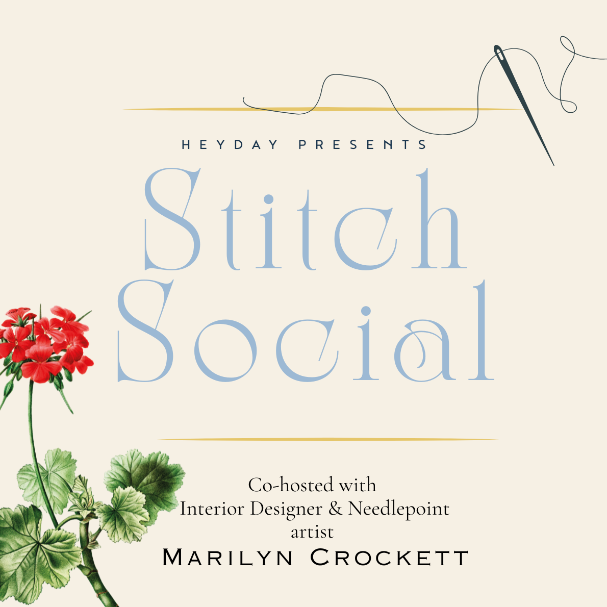 Stitch Night with Marilyn Crockett| November 5, 2026