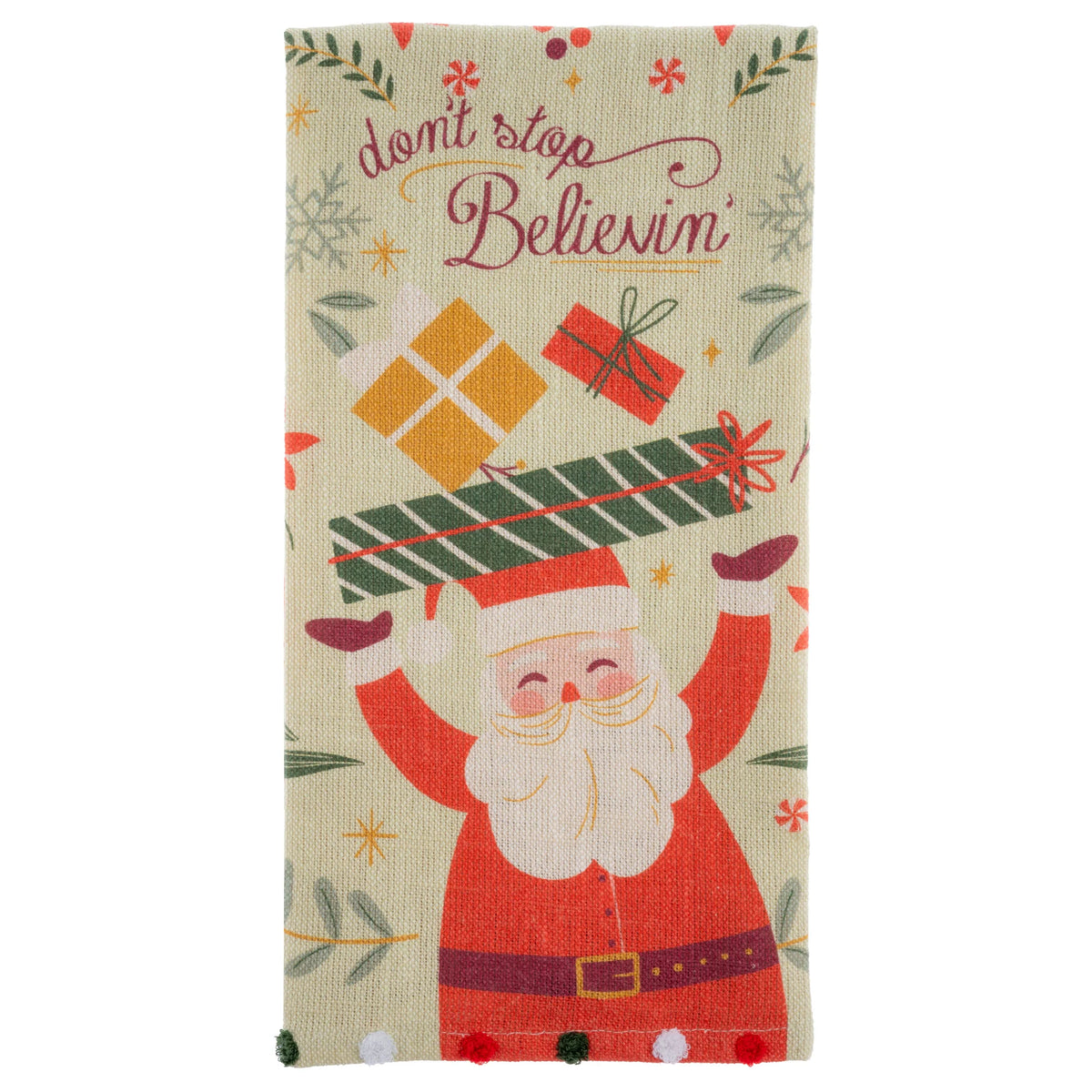 Holiday Tea Towel – Don't Stop Believin'