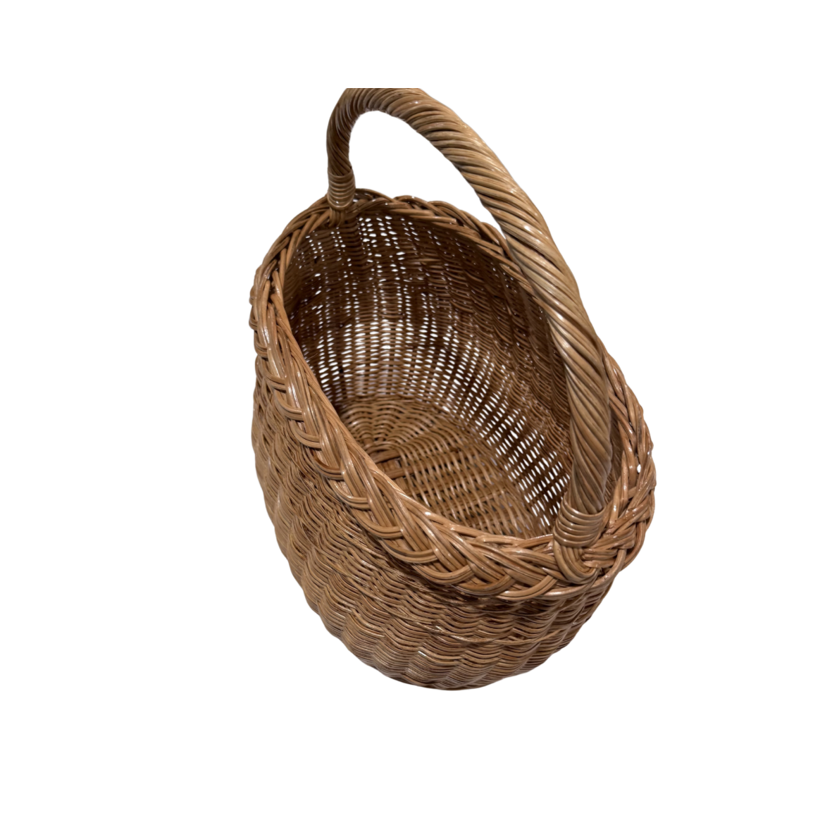 Oval handled basket