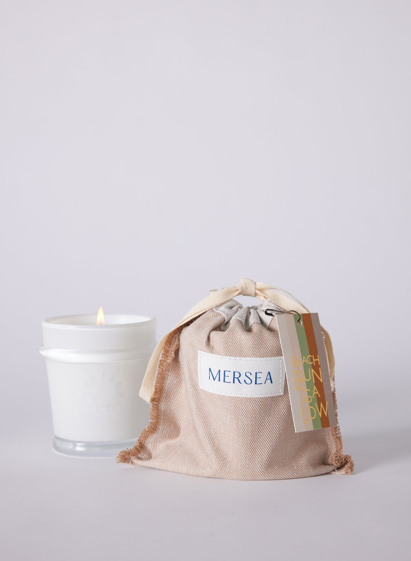 Beach Bungalow Sandbag Candle