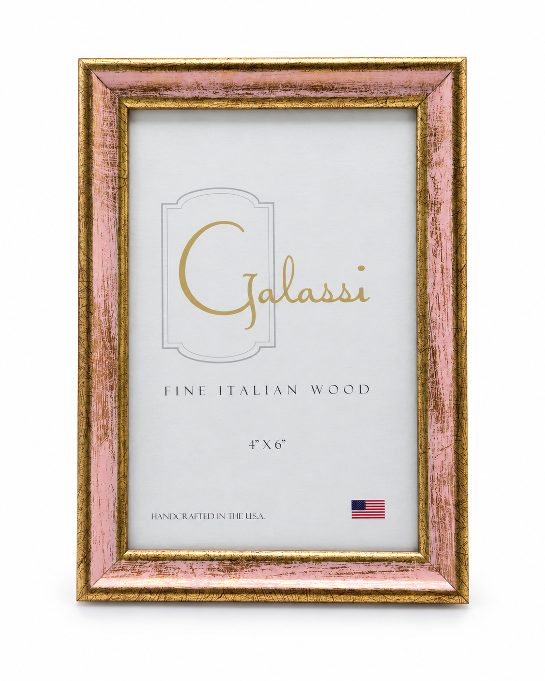 4x6 Pink/Gold Florentine Picture Frame