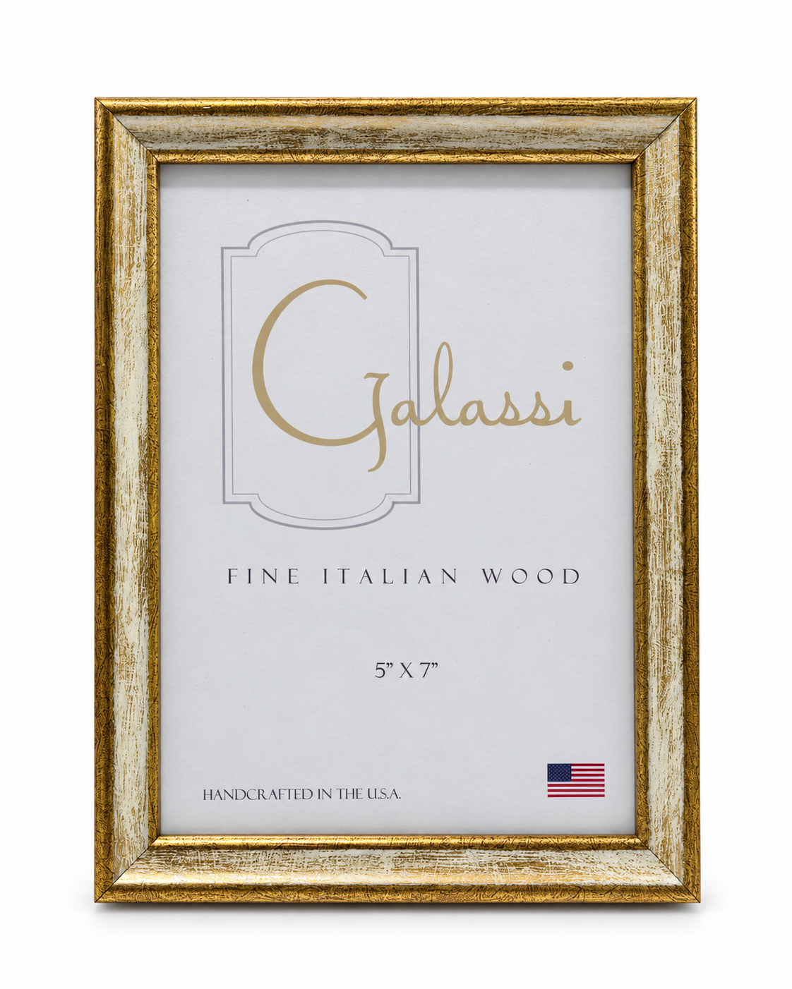 5x7 Cream/Gold Picture Frame
