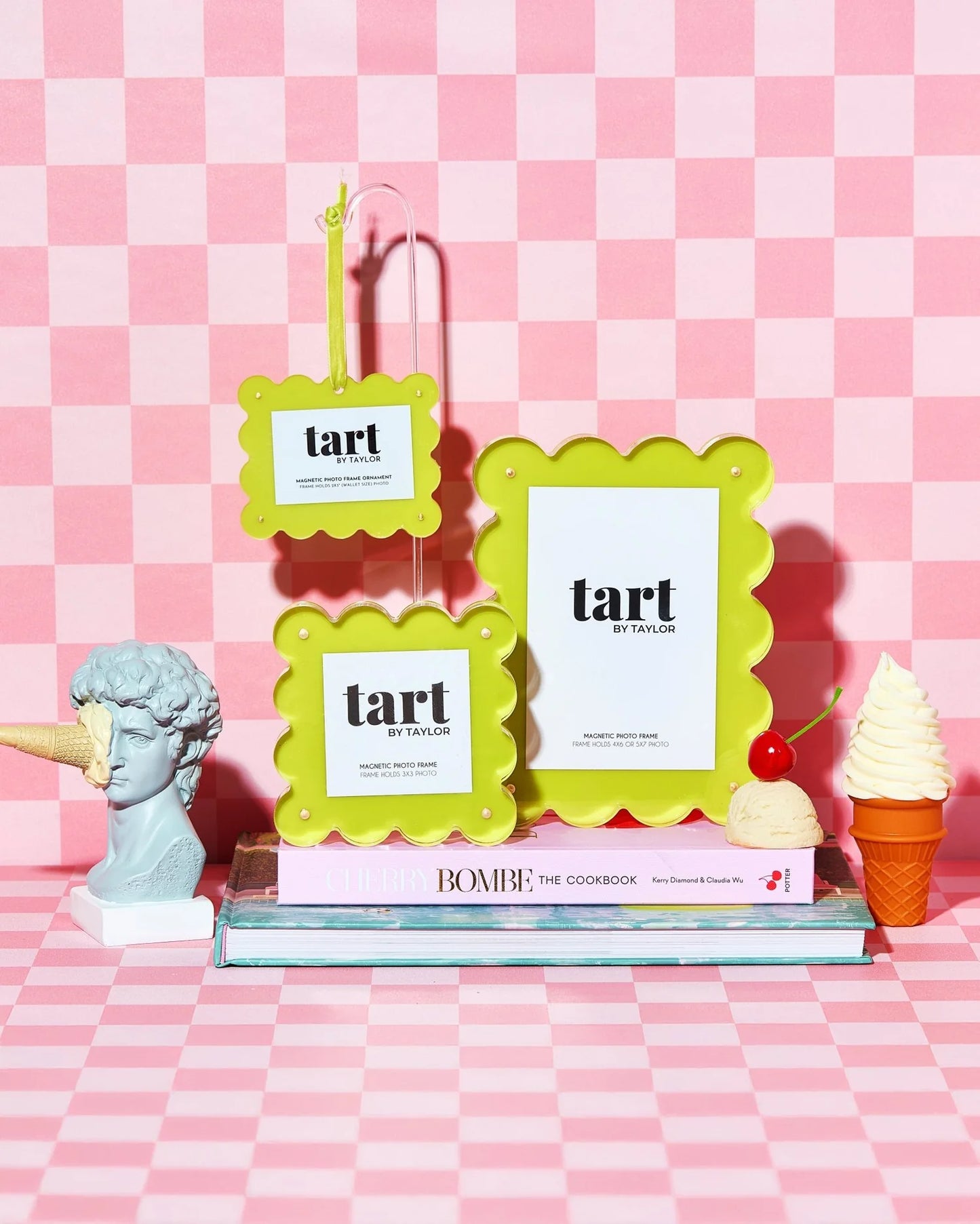 Chartreuse Frame Ornament