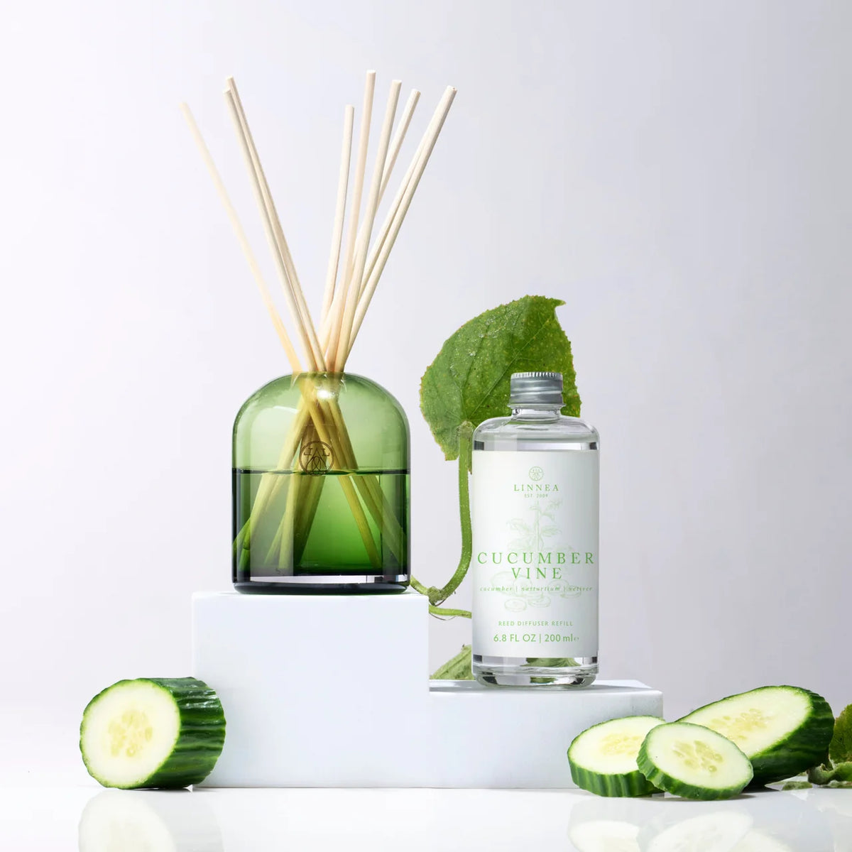 Linnea Cucumber Vine Reed Diffuser Kit