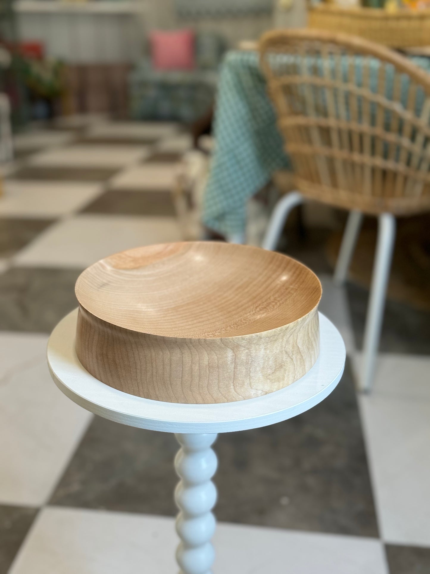 Maple Shallow Bowl