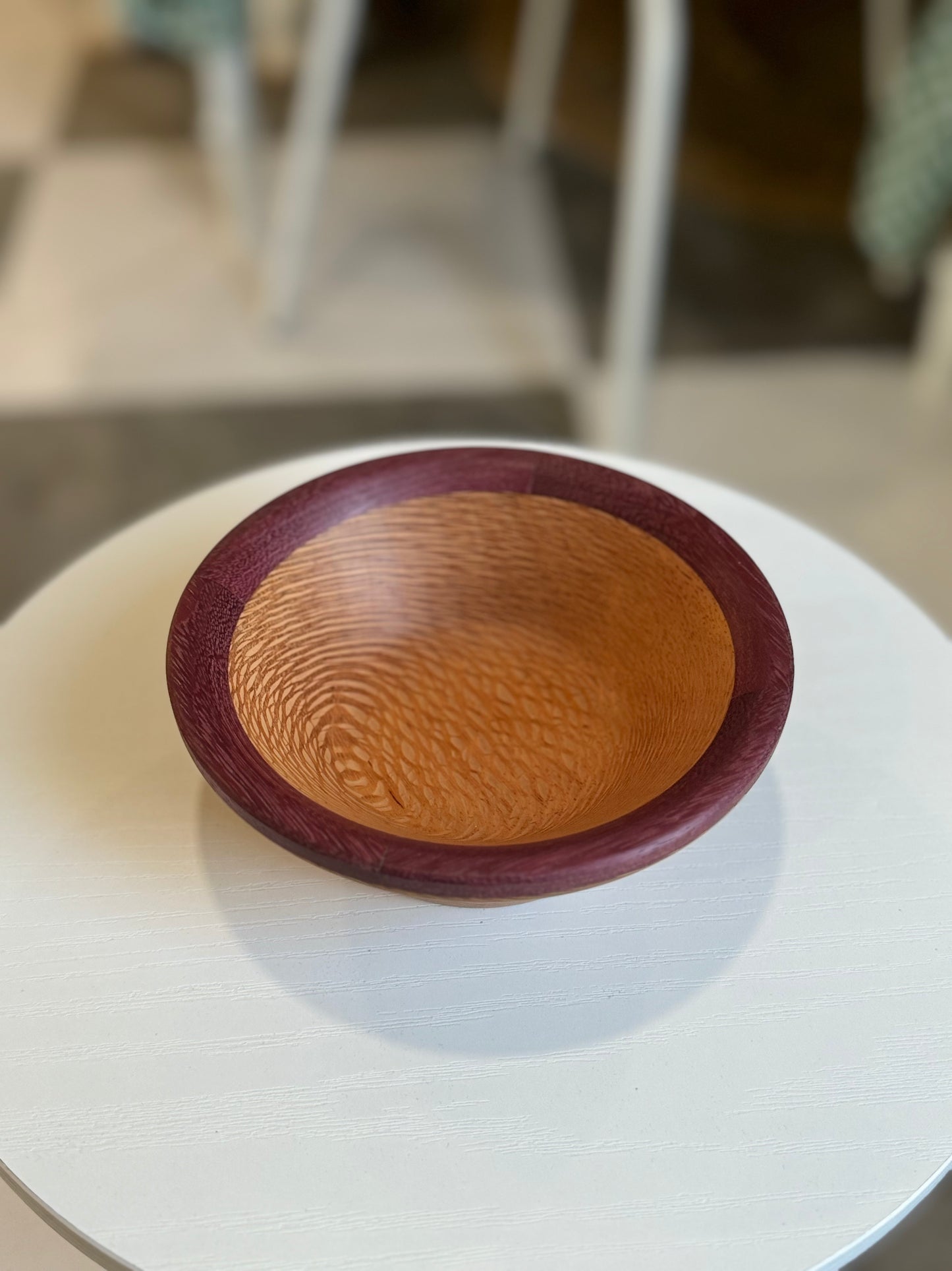 Hybrid Bowl with Purple Heart Ring
