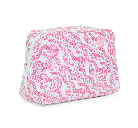 Large Pink Heart Gloss Wash Bag