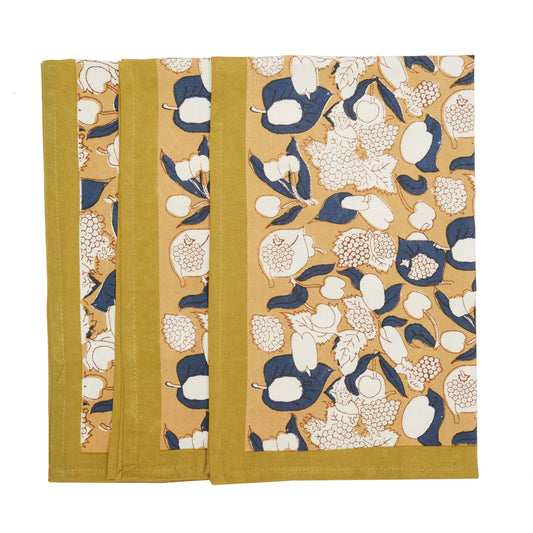 Mustard & Blue Tea Towels