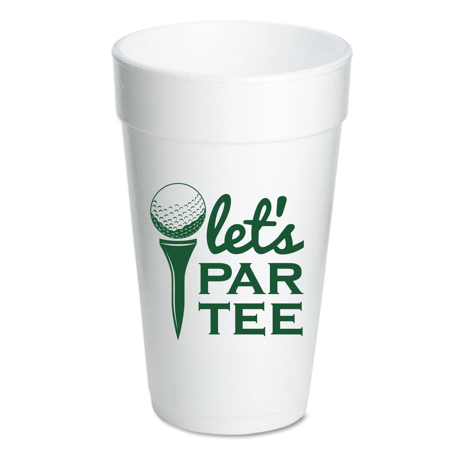 Let's Par Tee Golf Masters To Go Foam Cups