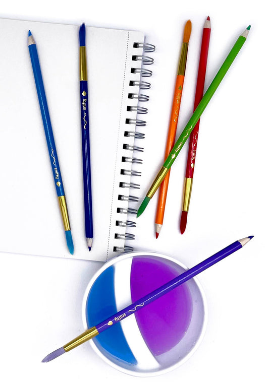 COLORBRUSH - watercolor
pencil/paintbrush