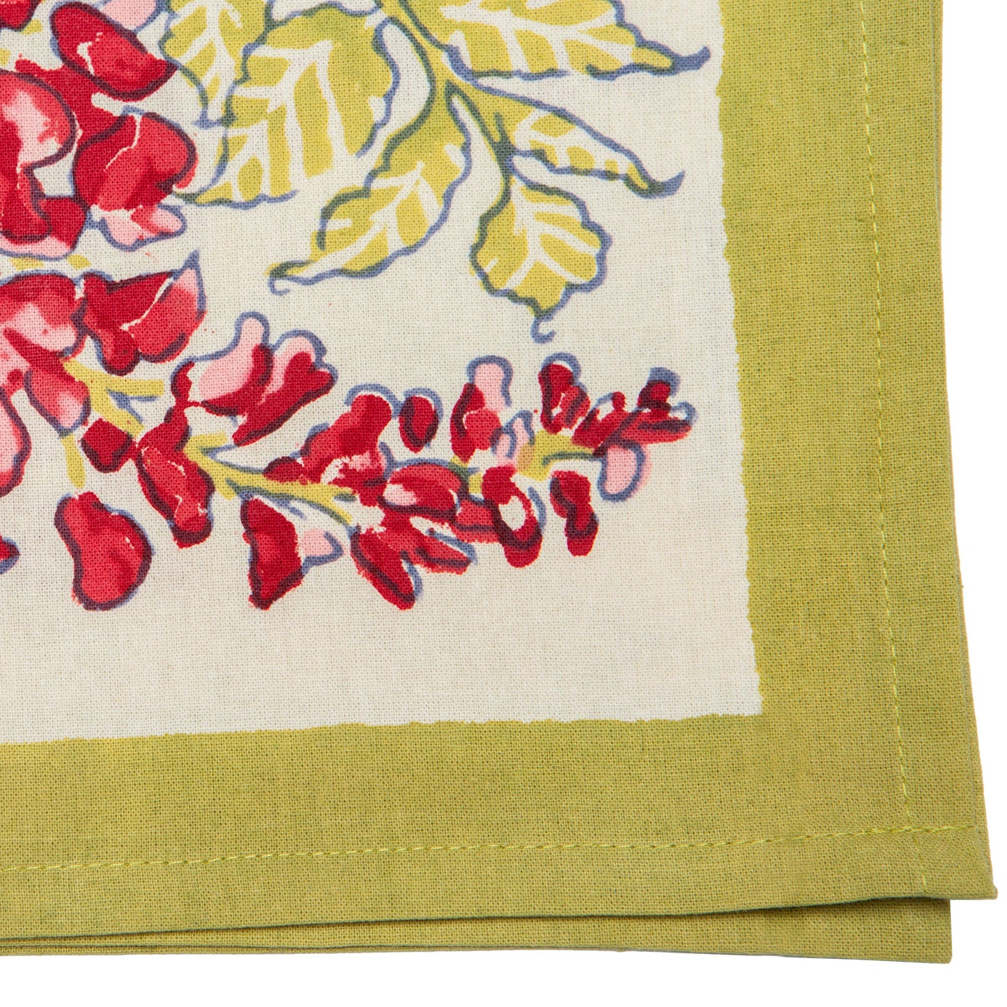 -Wisteria Pink & Green | Tea Towels