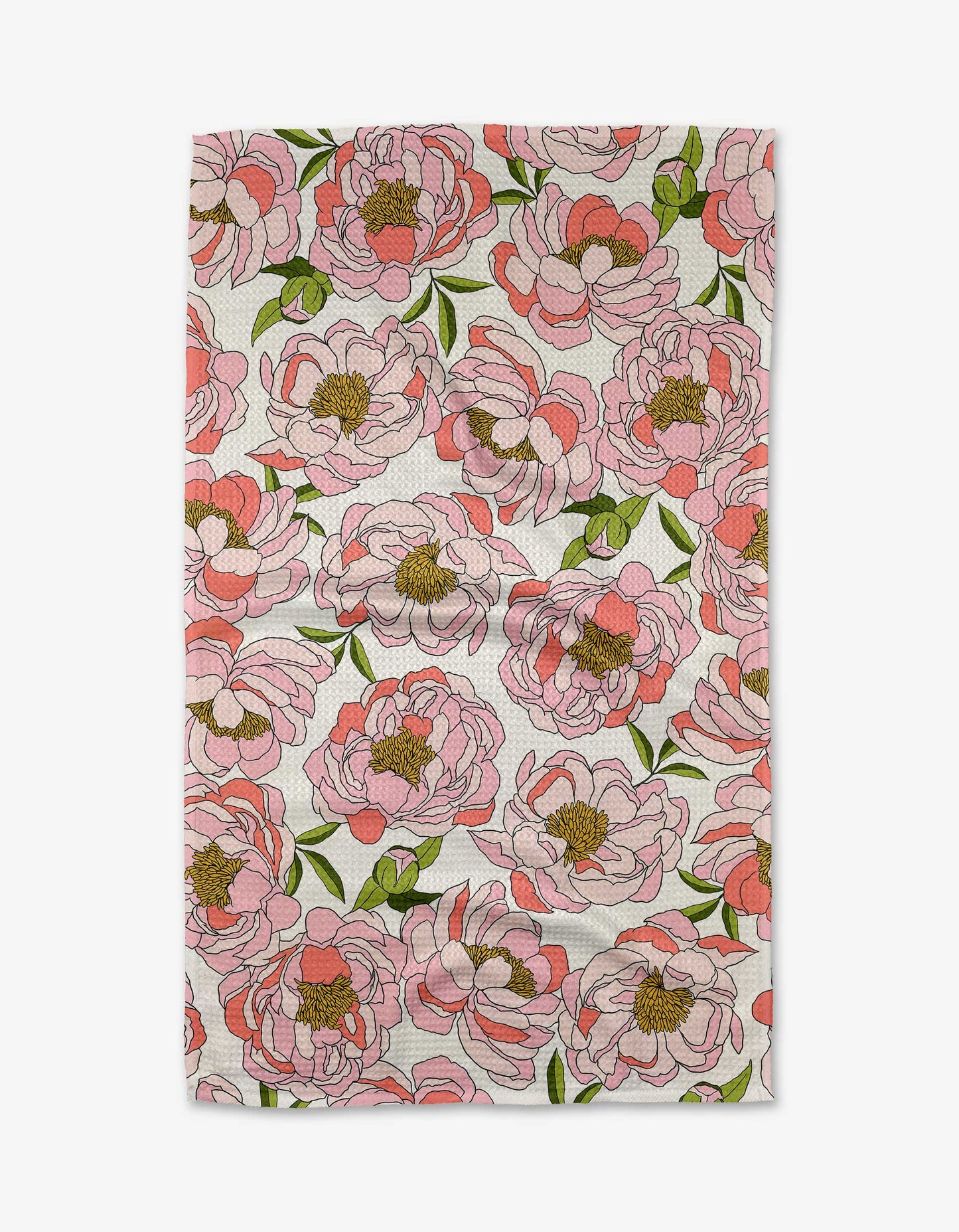 Geometry - Peony Paradise Tea Towel