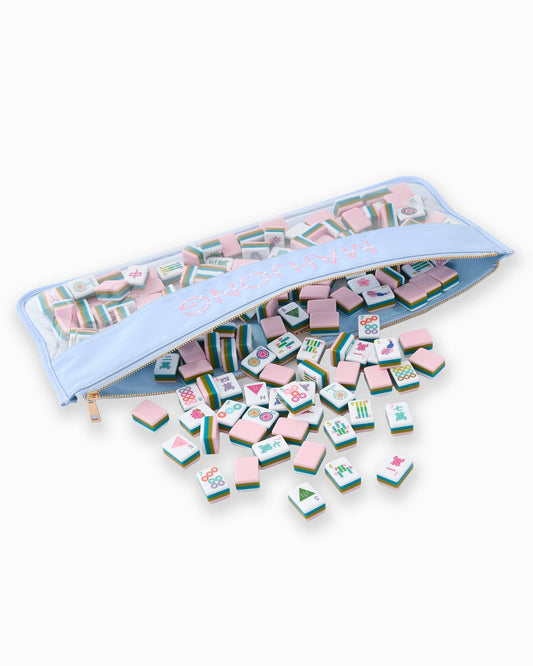 Oh My Mahjong - Light Blue Bamboo Mahjong Bag
