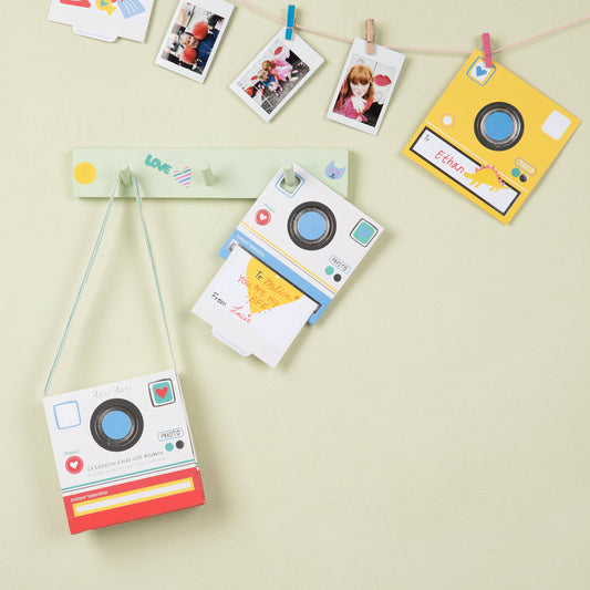 Instant Camera Kids Valentine's Cards