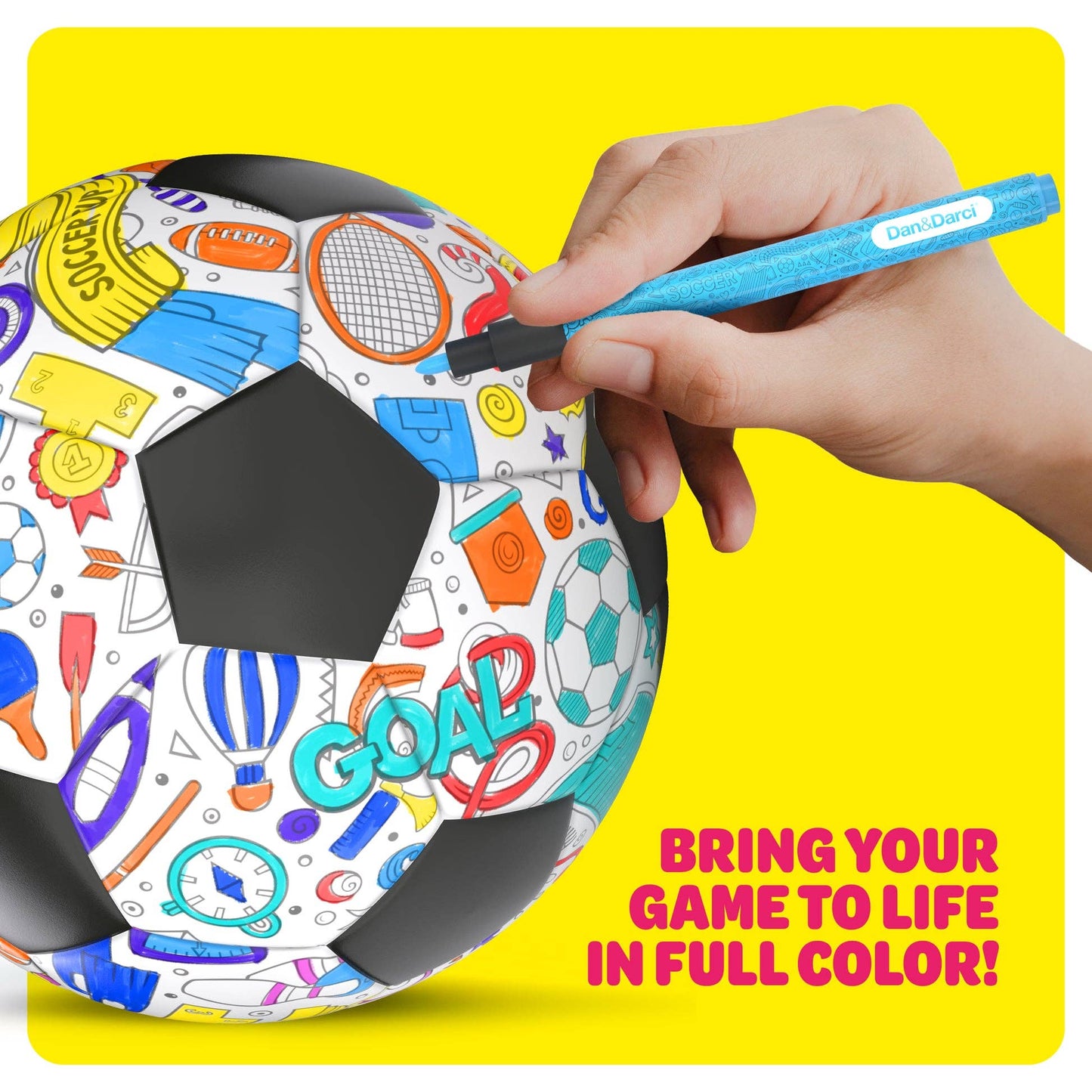 Soccer Ball Coloring Kit for Kids