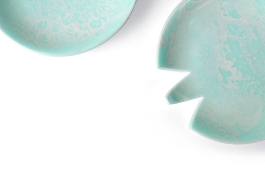Blue Resin Salad Server