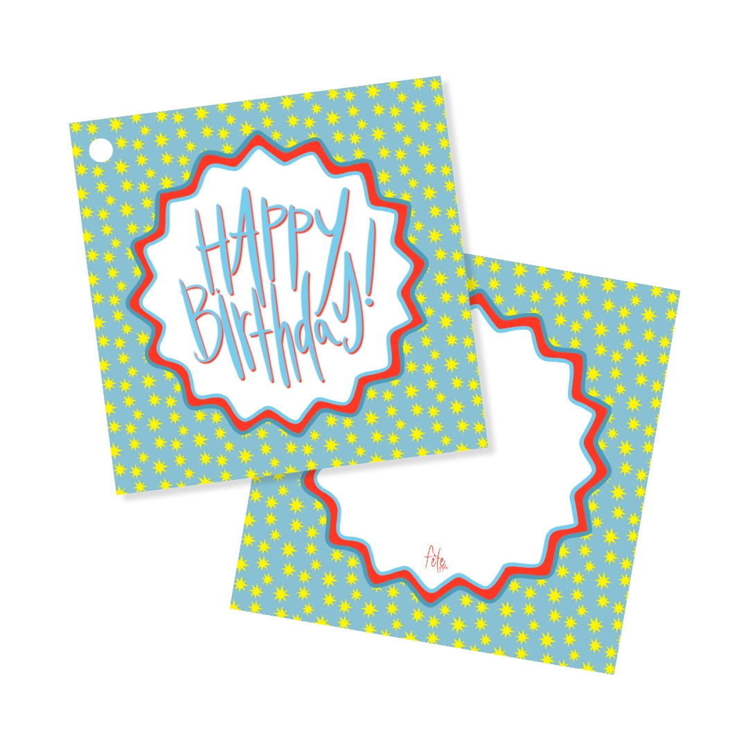 Happy Birthday Gift Tags Set of 25