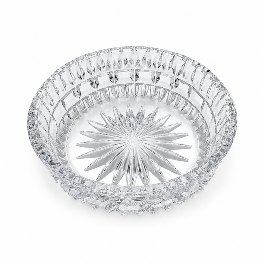 Vintage Starburst Cut-Glass Bowl