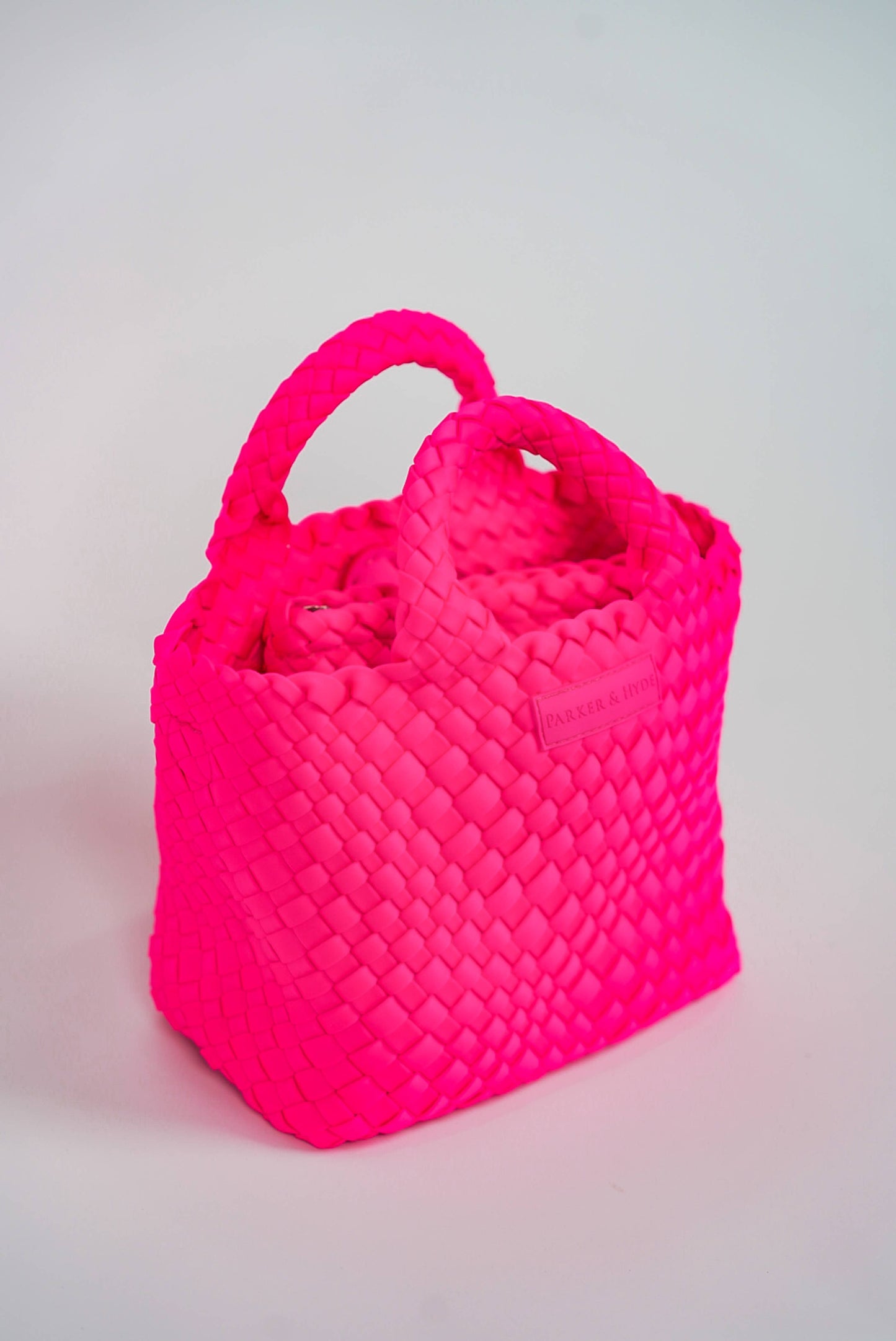 Mini Woven Neon Pink