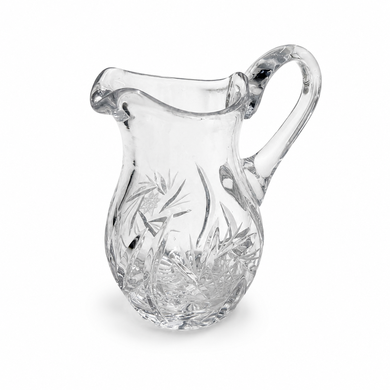 Vintage Small Cut-Crystal Pitcher