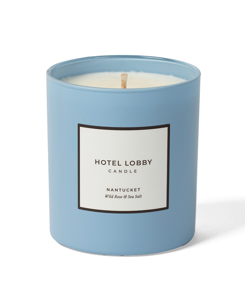 Hotel Lobby Candle - Nantucket Wild Rose & Sea  - Luxury Soy Candle - 9.75 oz
