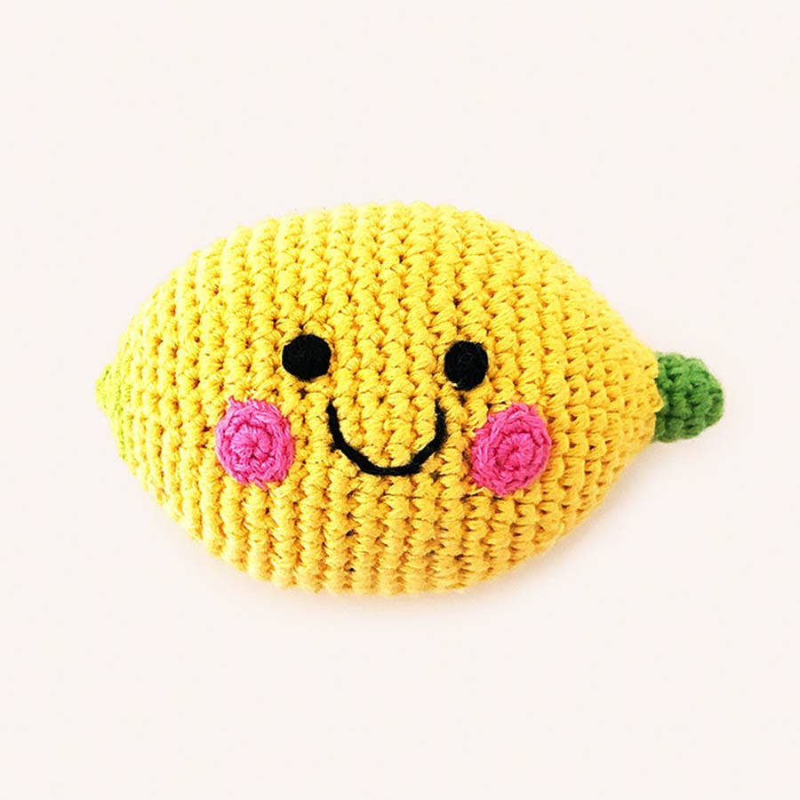 Happy Lemon Baby Rattle