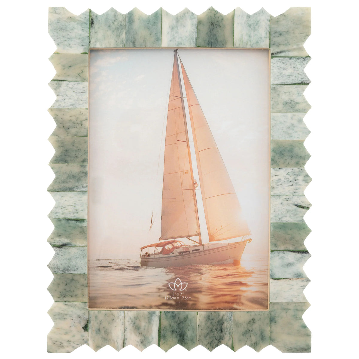 Natural Bone Frame – Carved Edge Rectangle