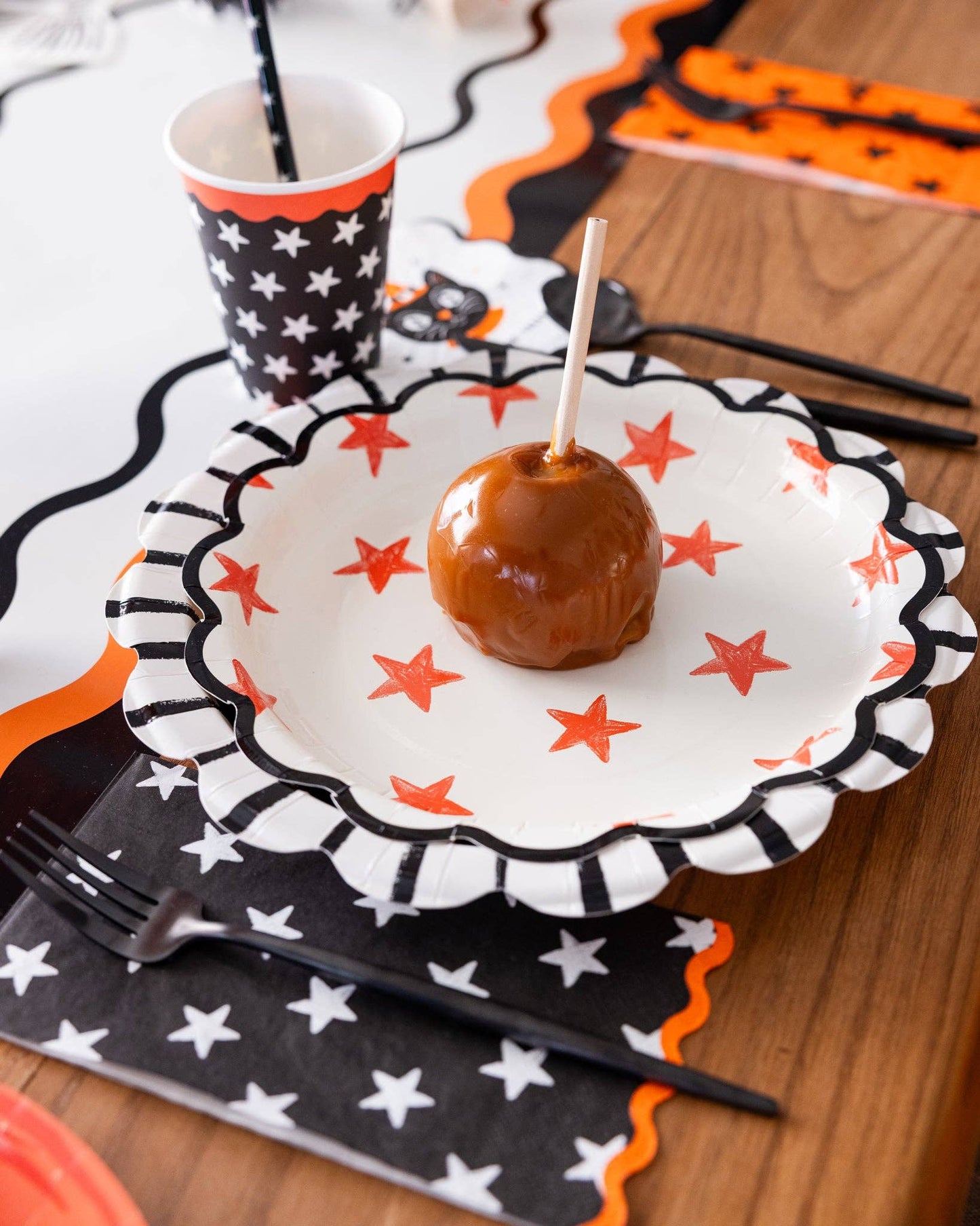 Vintage Halloween Stars Dinner Napkin Set
