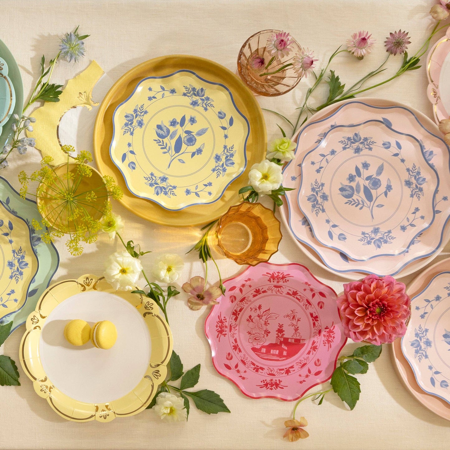 Pink Vintage Side Plates