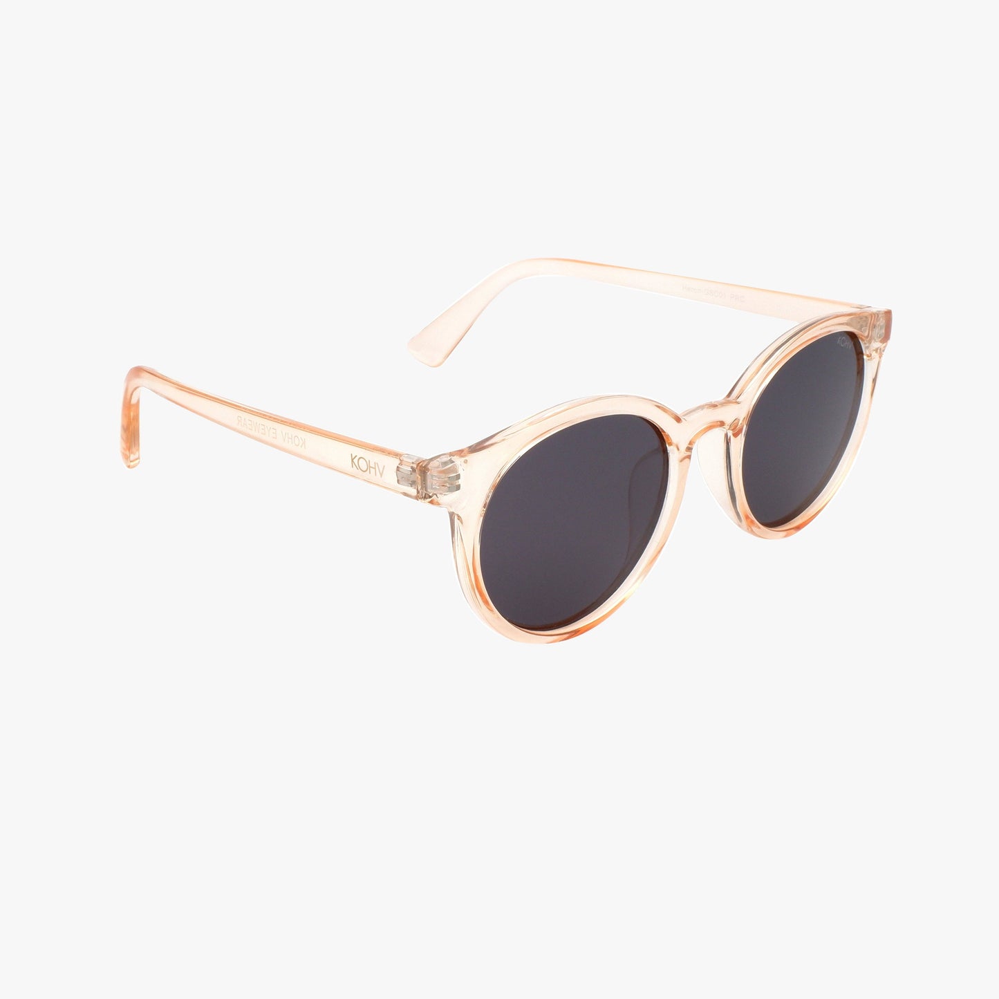 Polarized Round Sunglasses in Heron Blush