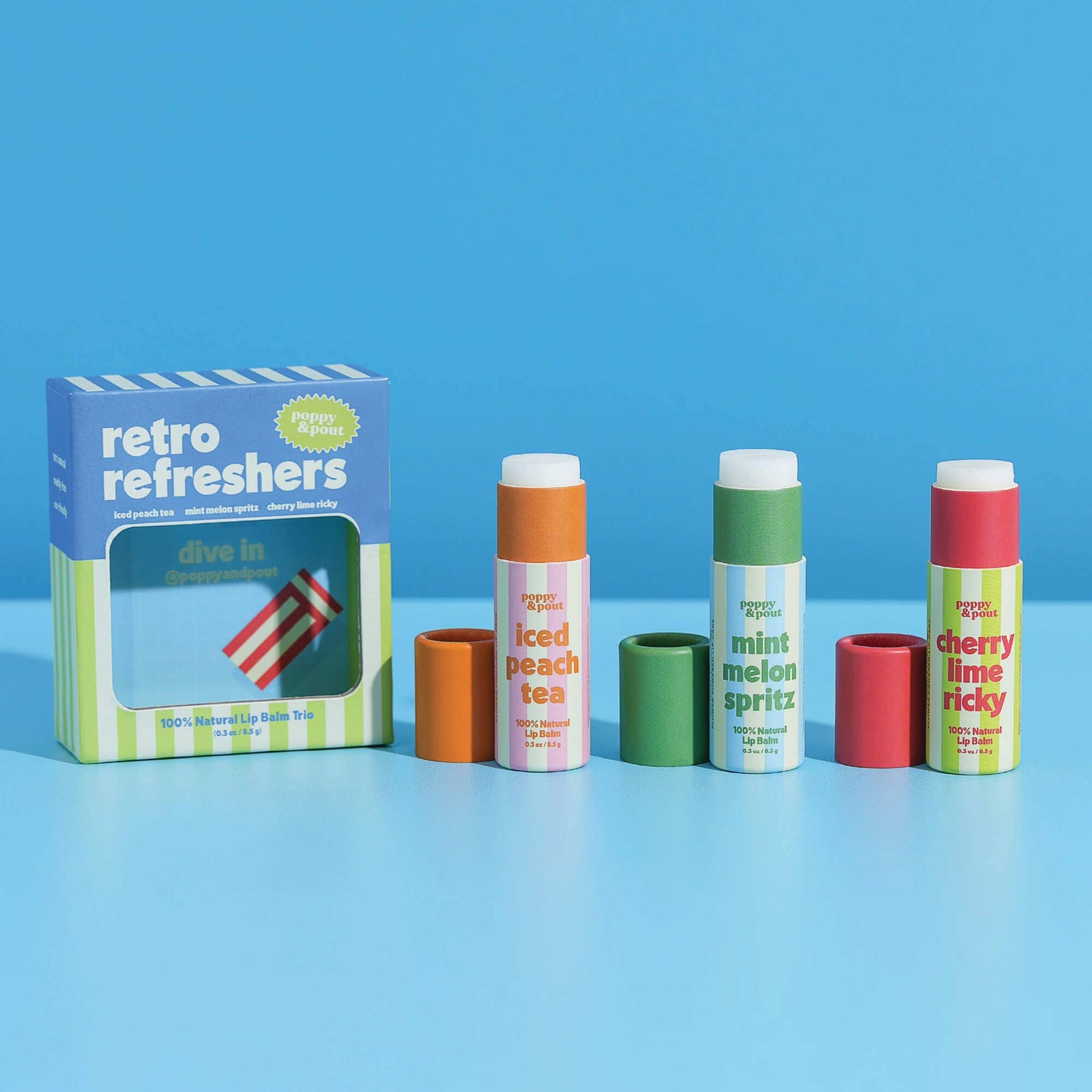 Retro Refreshers Lip Balm Trio