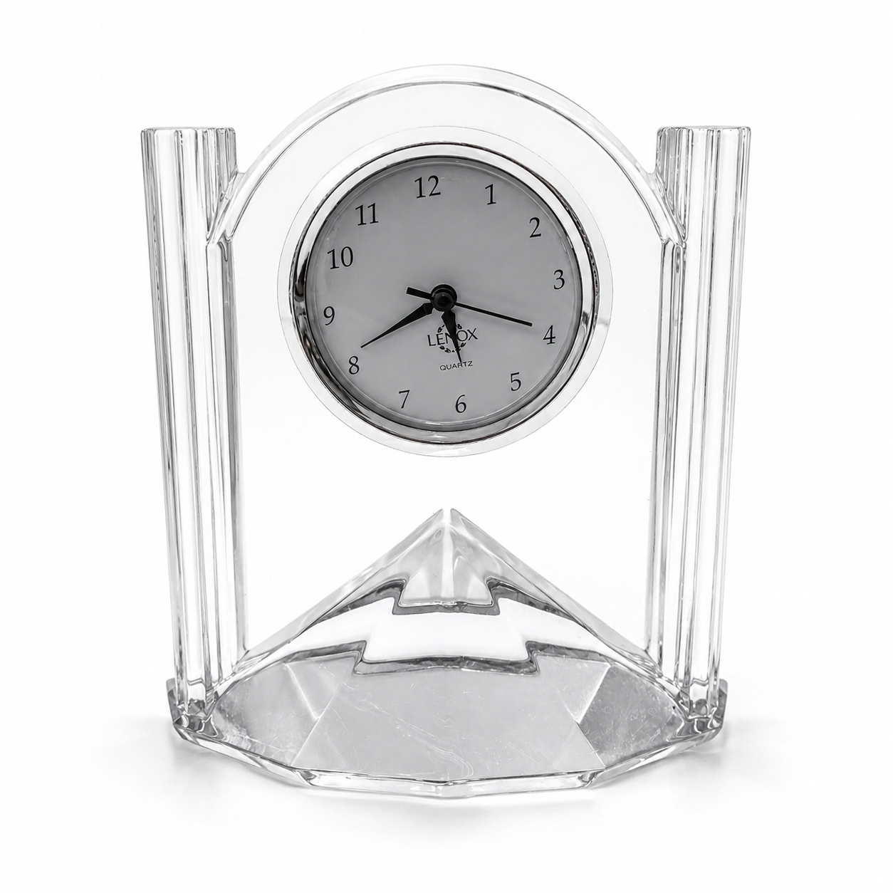 Lenox Crystal Quartz Desk Clock
