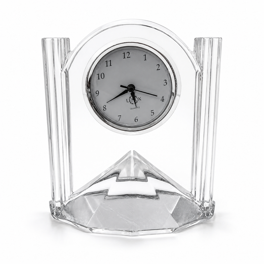 Lenox Crystal Quartz Desk Clock