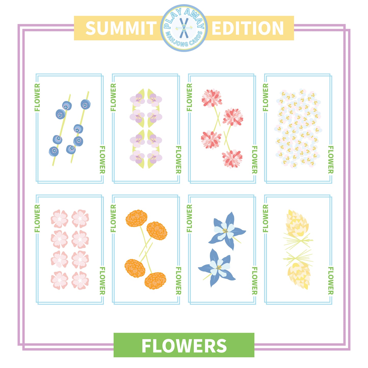 Summit Mountain Mahjong Card Deck