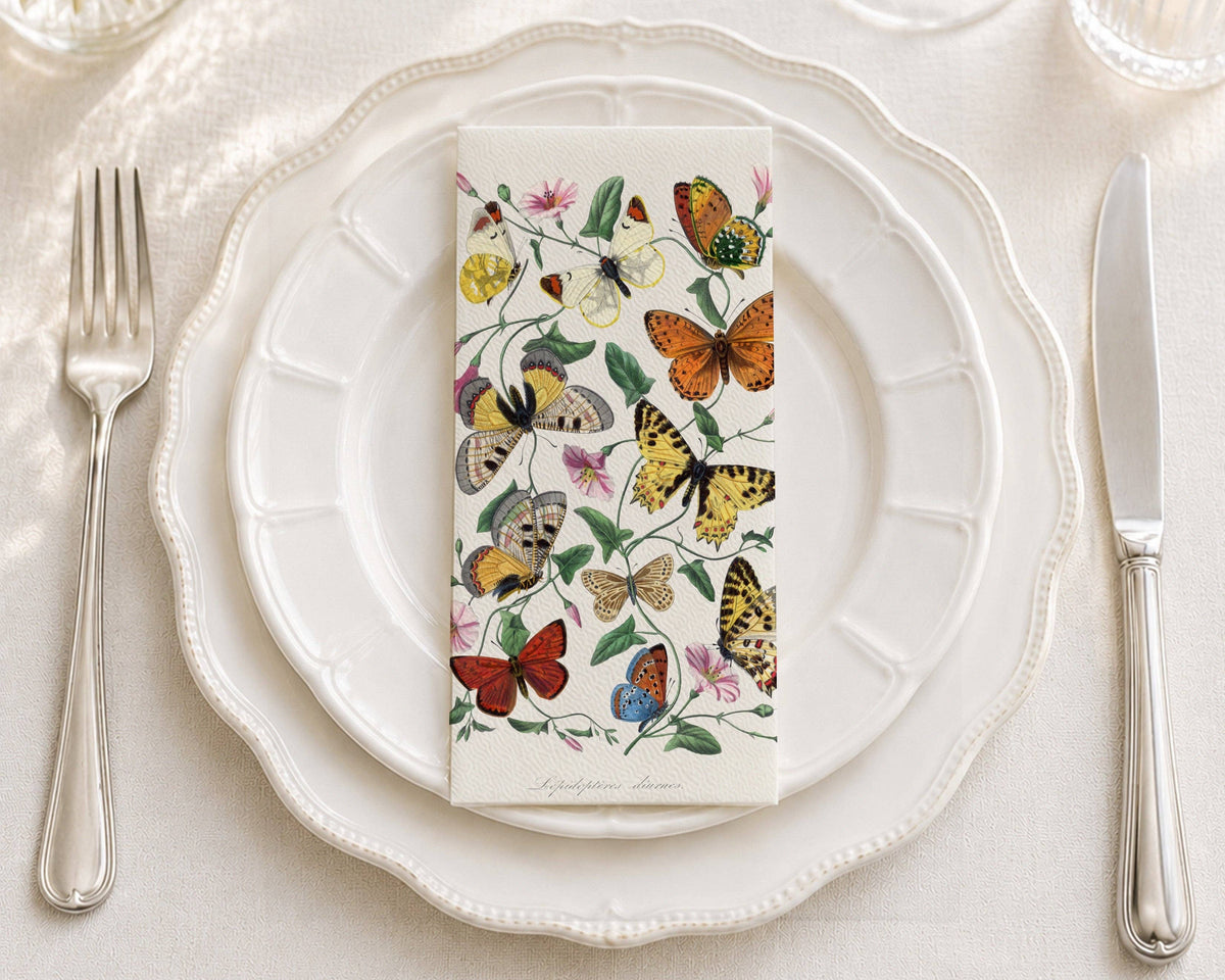 Butterfly Moth Painting Guest Towel