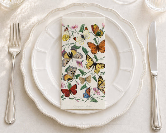 Butterfly Moth Painting Guest Towel