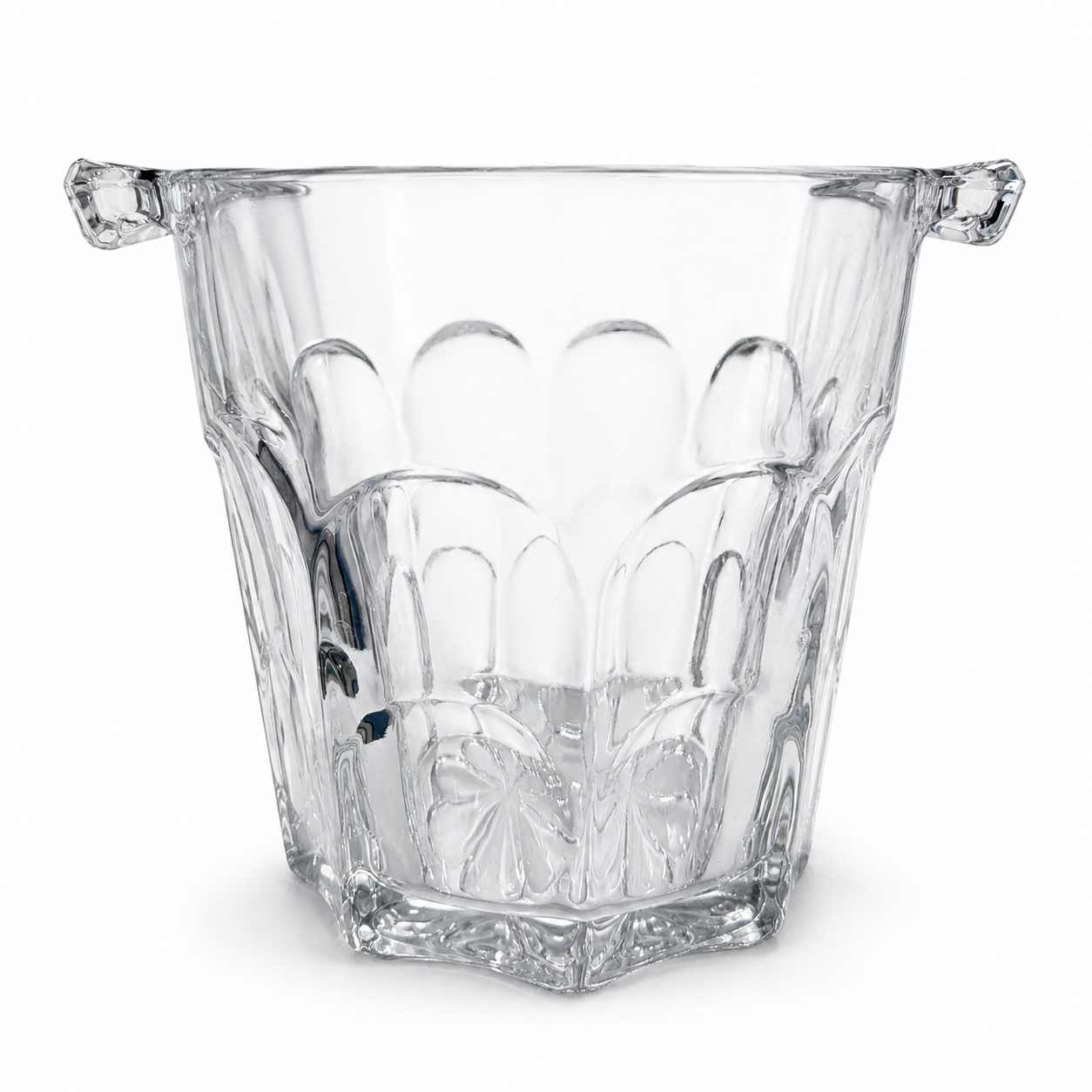 Vintage Pressed-Glass Ice Bucket