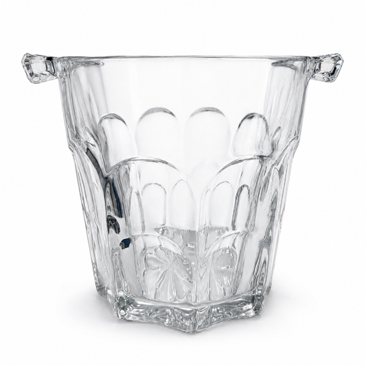 Vintage Pressed-Glass Ice Bucket