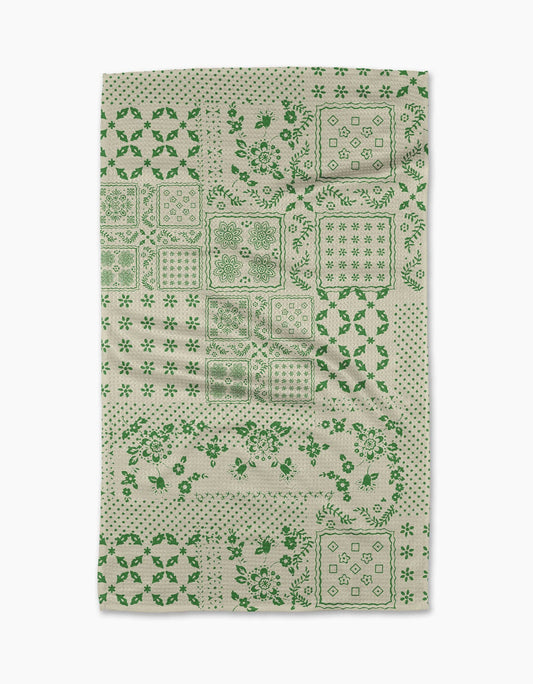 Geometry - Blossoming Bandanna Green