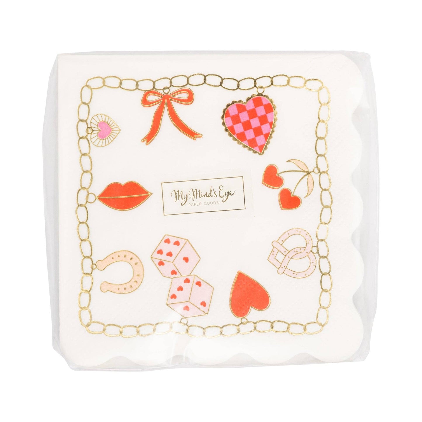 Valentines Charm Cocktail Napkin
