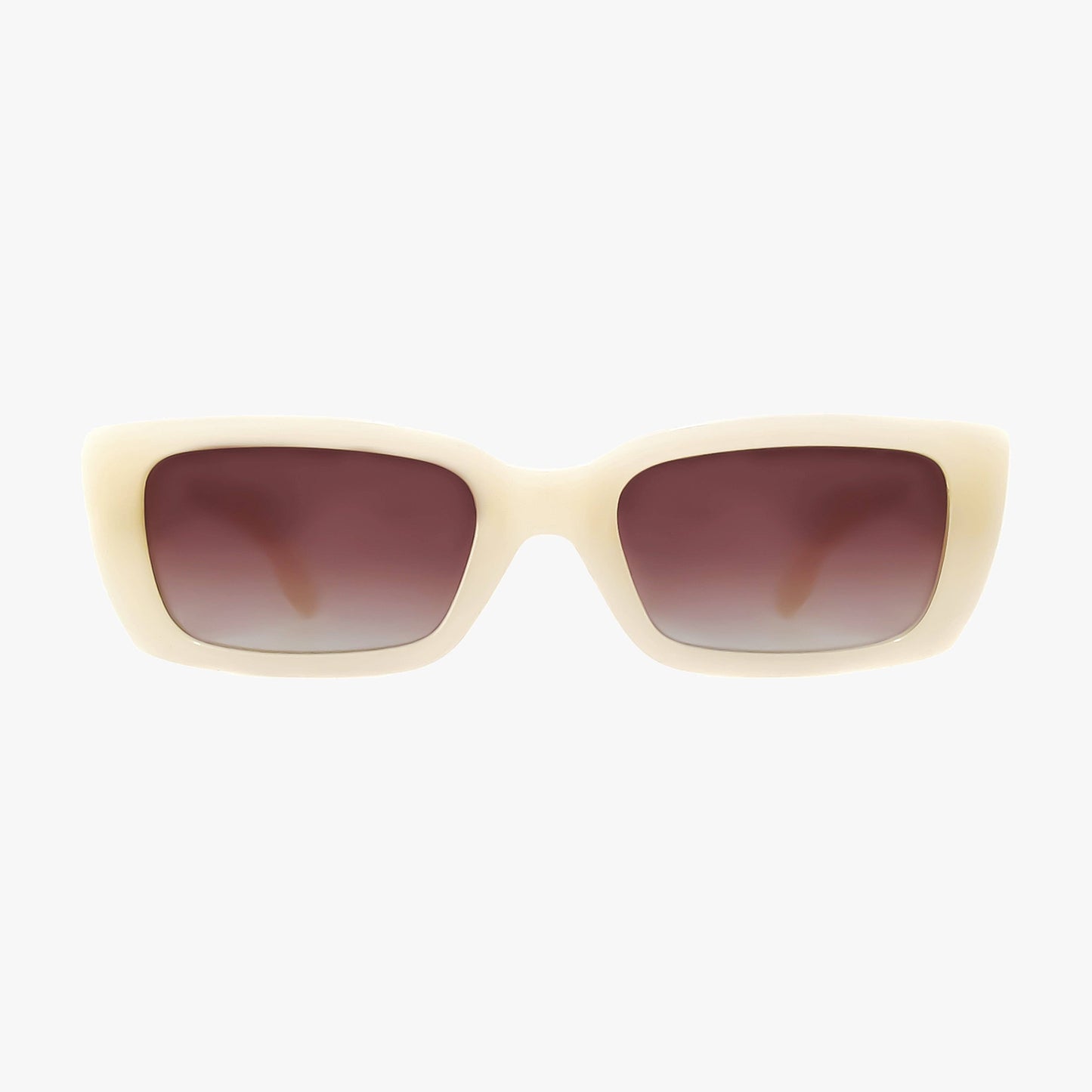 HAVEN IVORY Polarized Fashion Rectangle Sunglasses