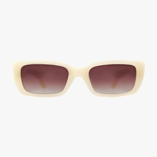 HAVEN IVORY Polarized Fashion Rectangle Sunglasses